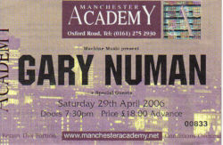 Manchester Ticket 2006